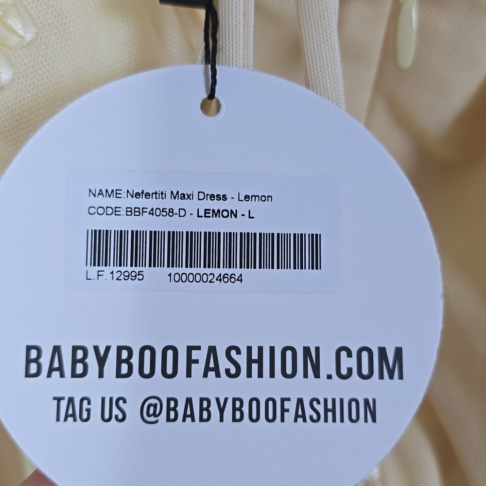 Babyboo Nefertiti Elegant Floral Shaped Ribon Embroidered Underwire Maxi Dress L - Picture 12 of 14